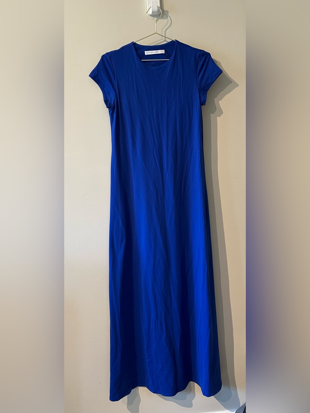Susana Monaco Crew Short Sleeve Dress in Nocturnal Blue size Medium New with tag - Picture 2 of 6